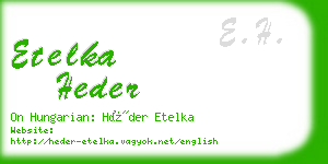 etelka heder business card